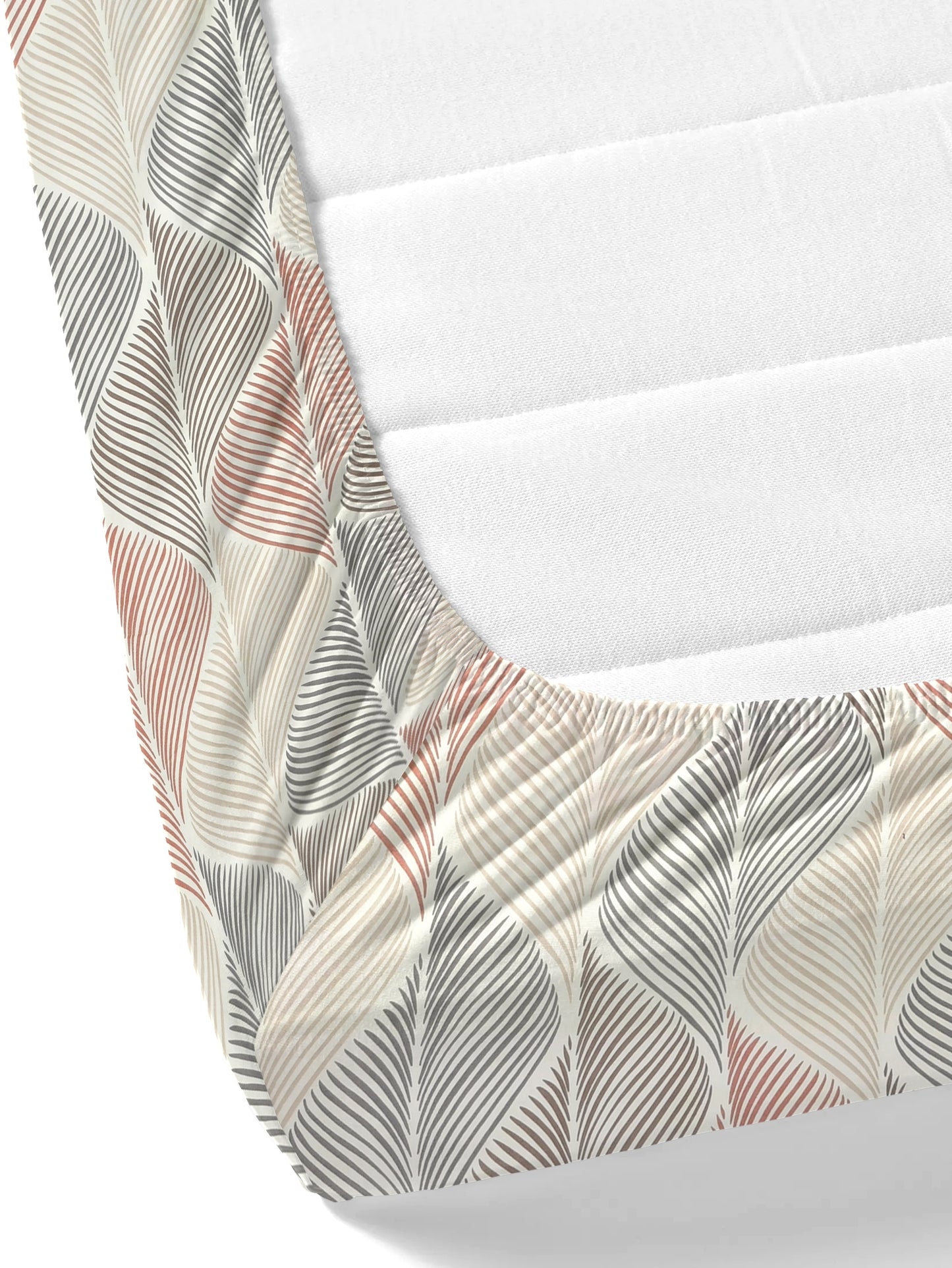 Home Ecstasy Wrinkle and Fade Resistant 140 GSM Abstract Bedsheet Set - Colour: Multi