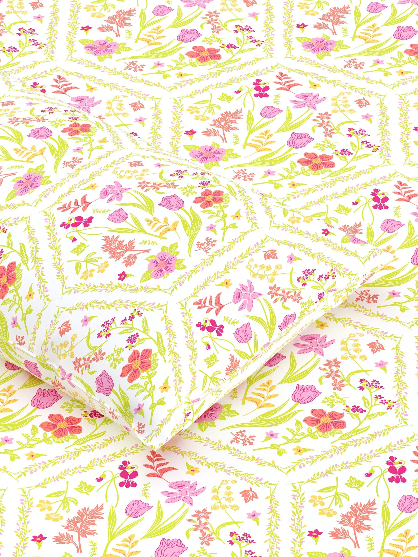 Dreamscape 100% Cotton Floral Bedsheet Set | 140 TC | Pink