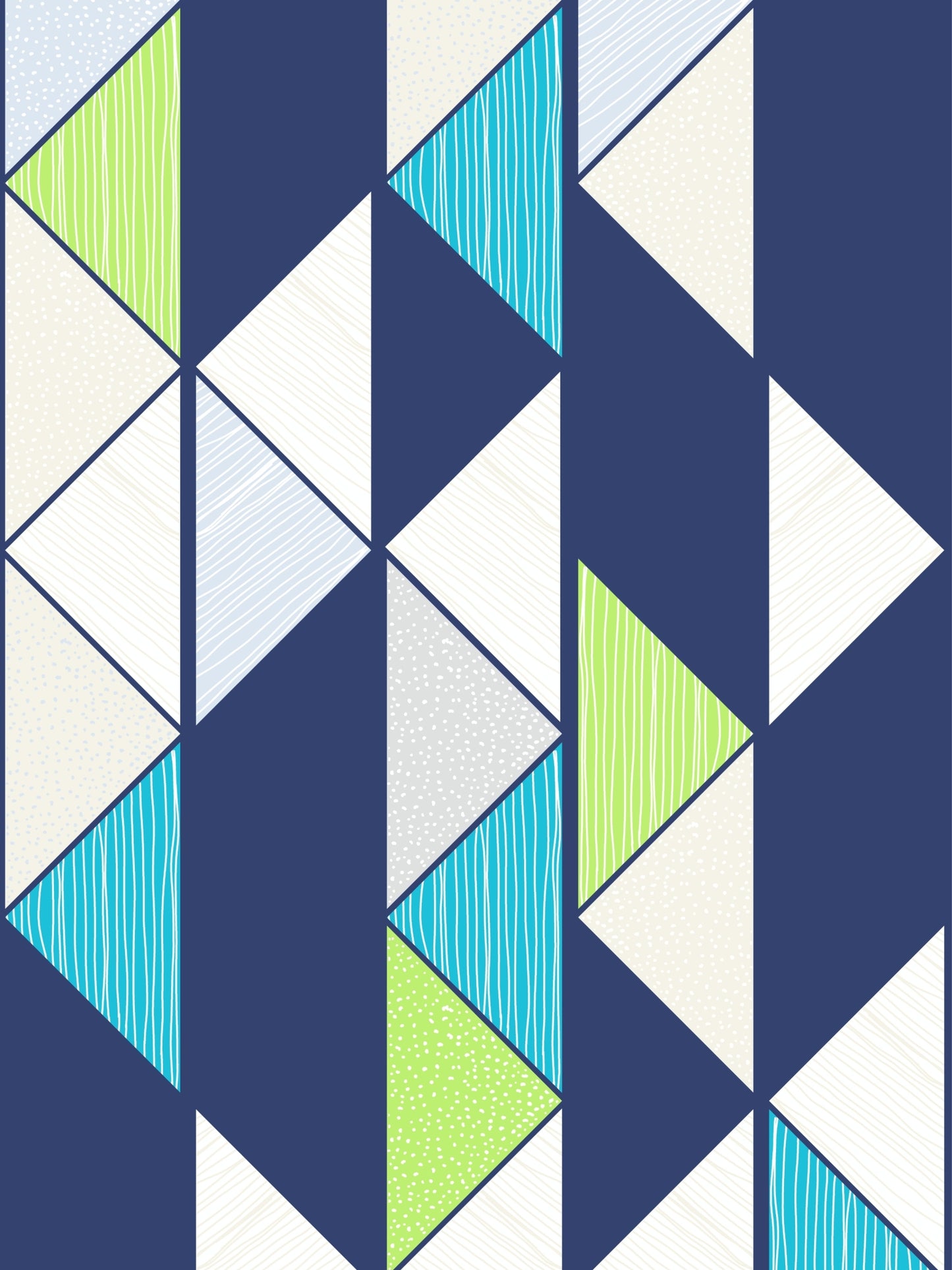 Home Ecstasy 100% Cotton Geometric Bedsheet Set | 140 TC | Navy Blue
