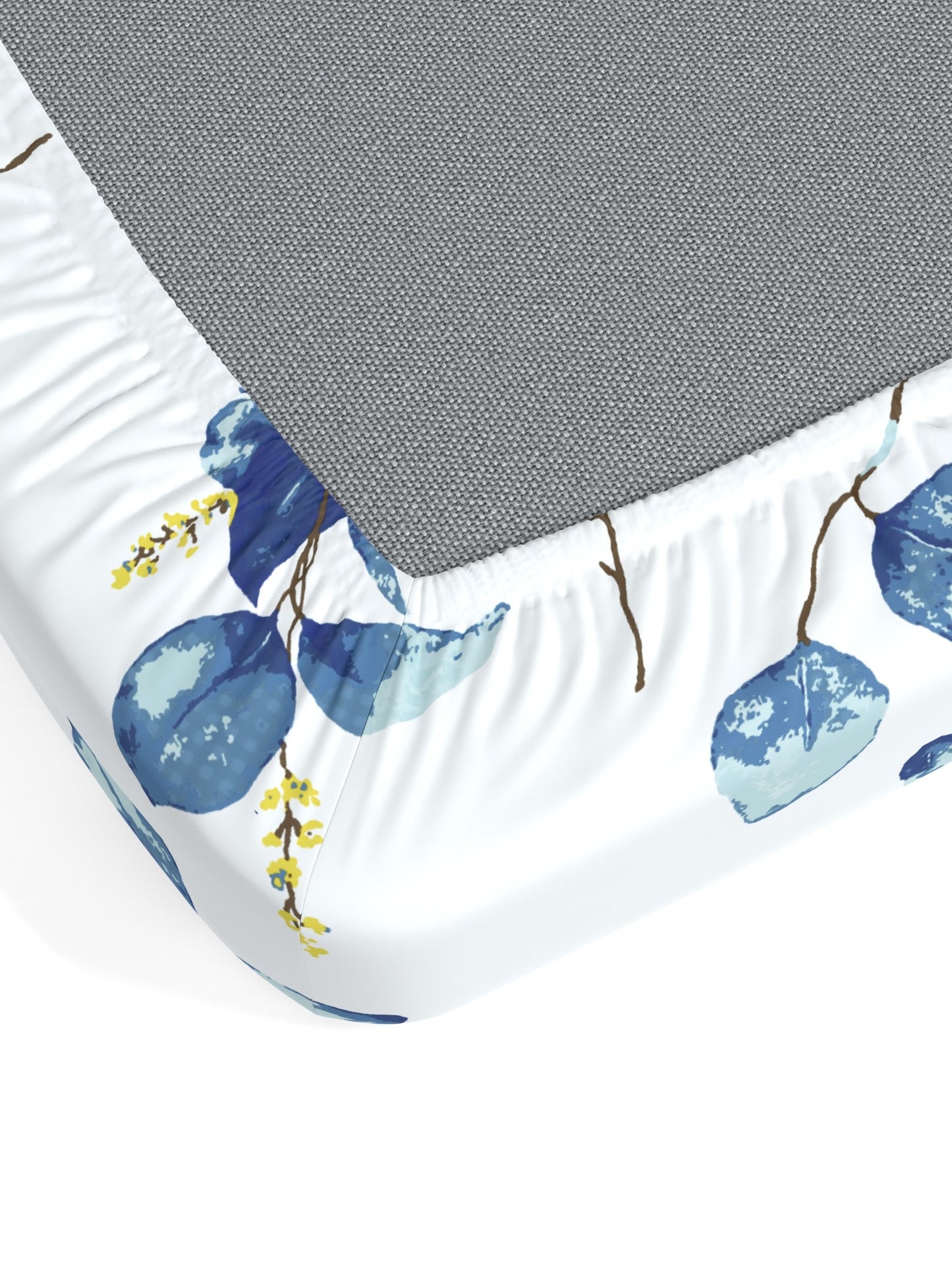 Home Ecstasy 100% Cotton Floral Bedsheet Set | 140 TC | Blue