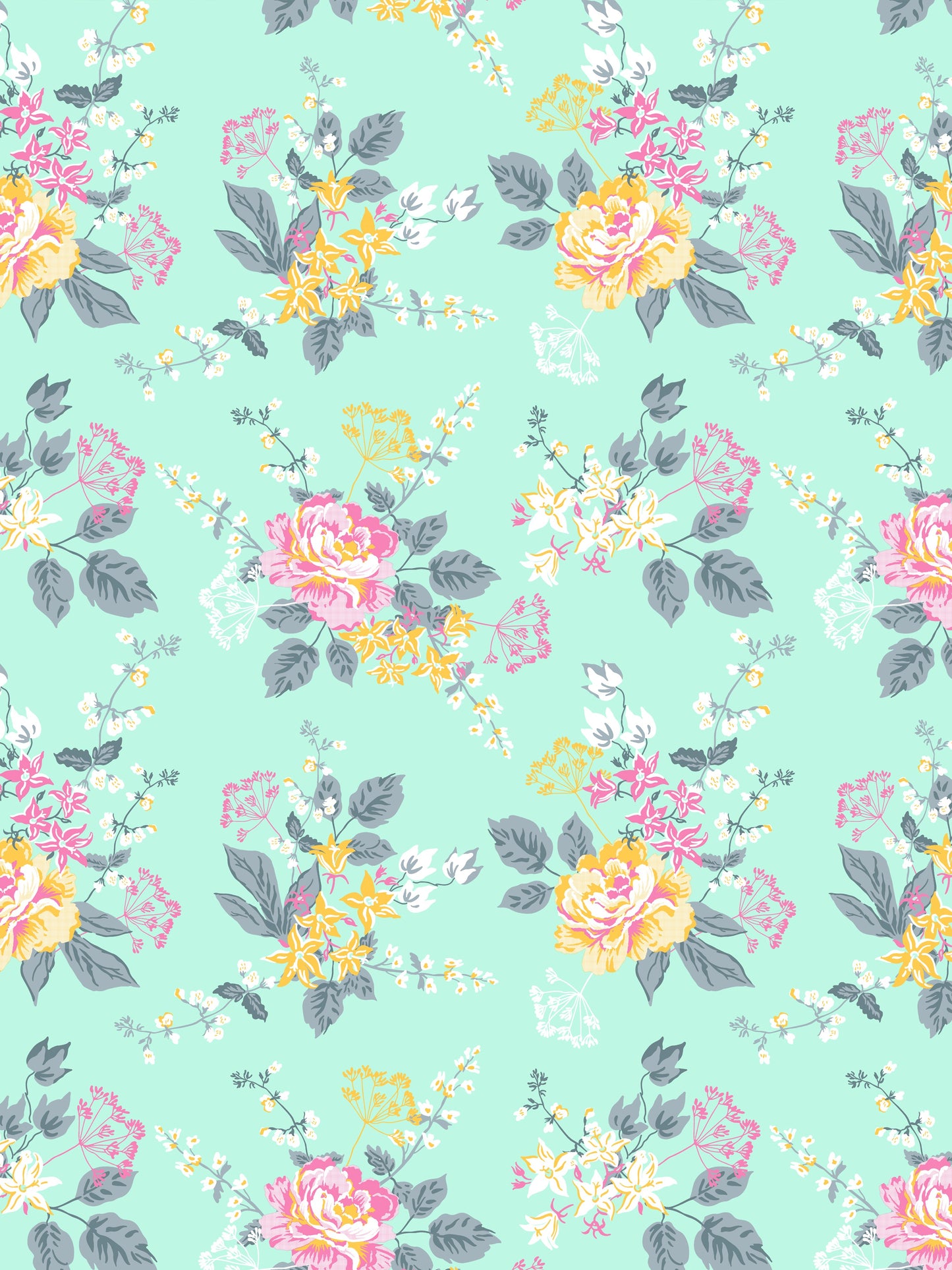Home Ecstasy 100% Cotton Floral Bedsheet Set | 140 TC | Seagreen