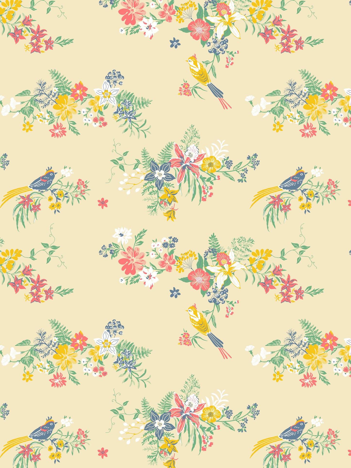 Home Ecstasy 100% Cotton Floral Bedsheet Set | 140 TC | Beige