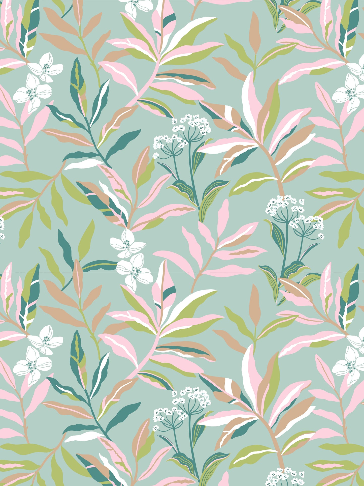 Home Ecstasy 100% Cotton Floral Bedsheet Set | 140 TC | Olive