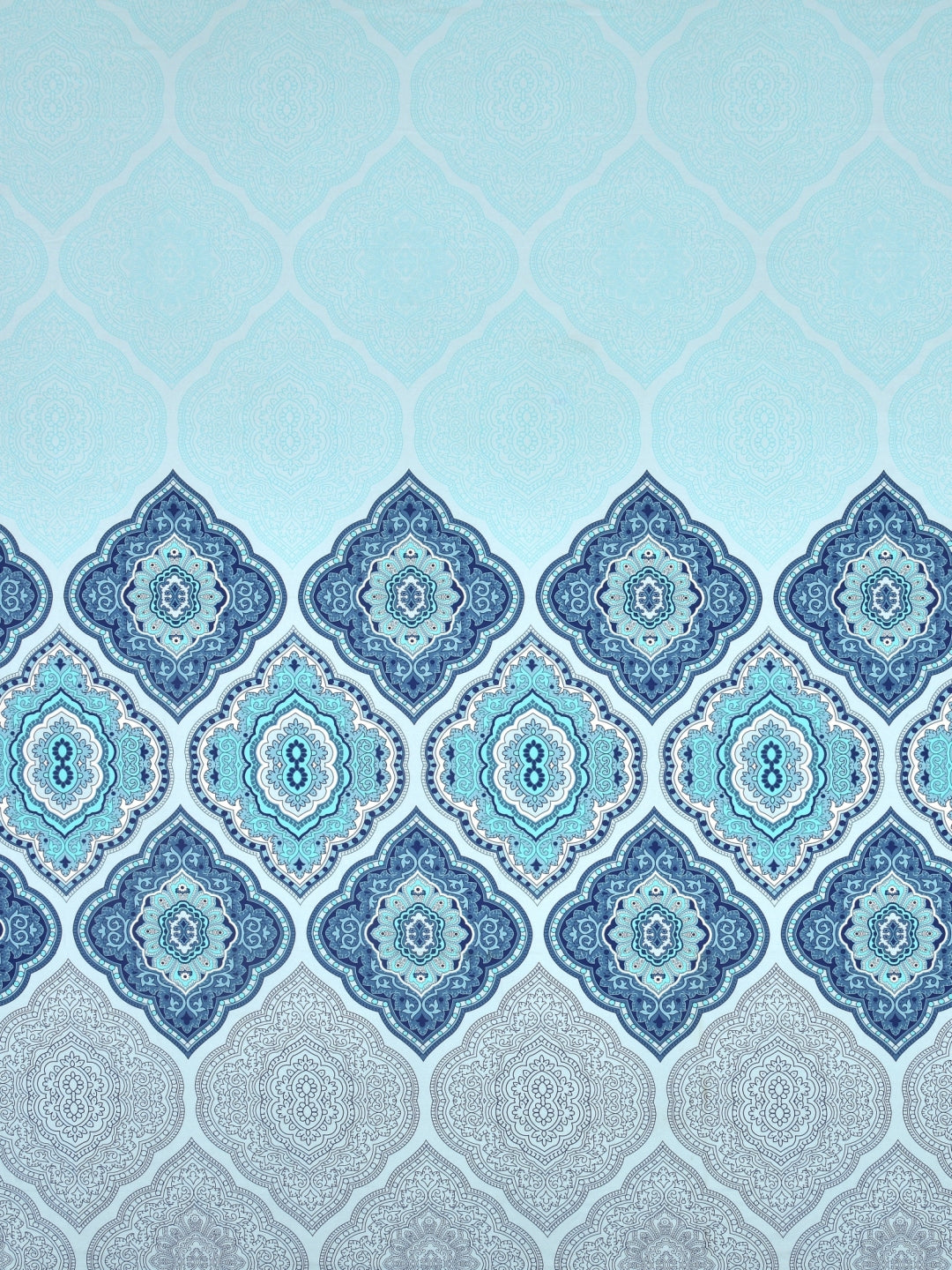 Dreamscape 100% Cotton Ethnic Bedsheet Set | 140 TC | Blue