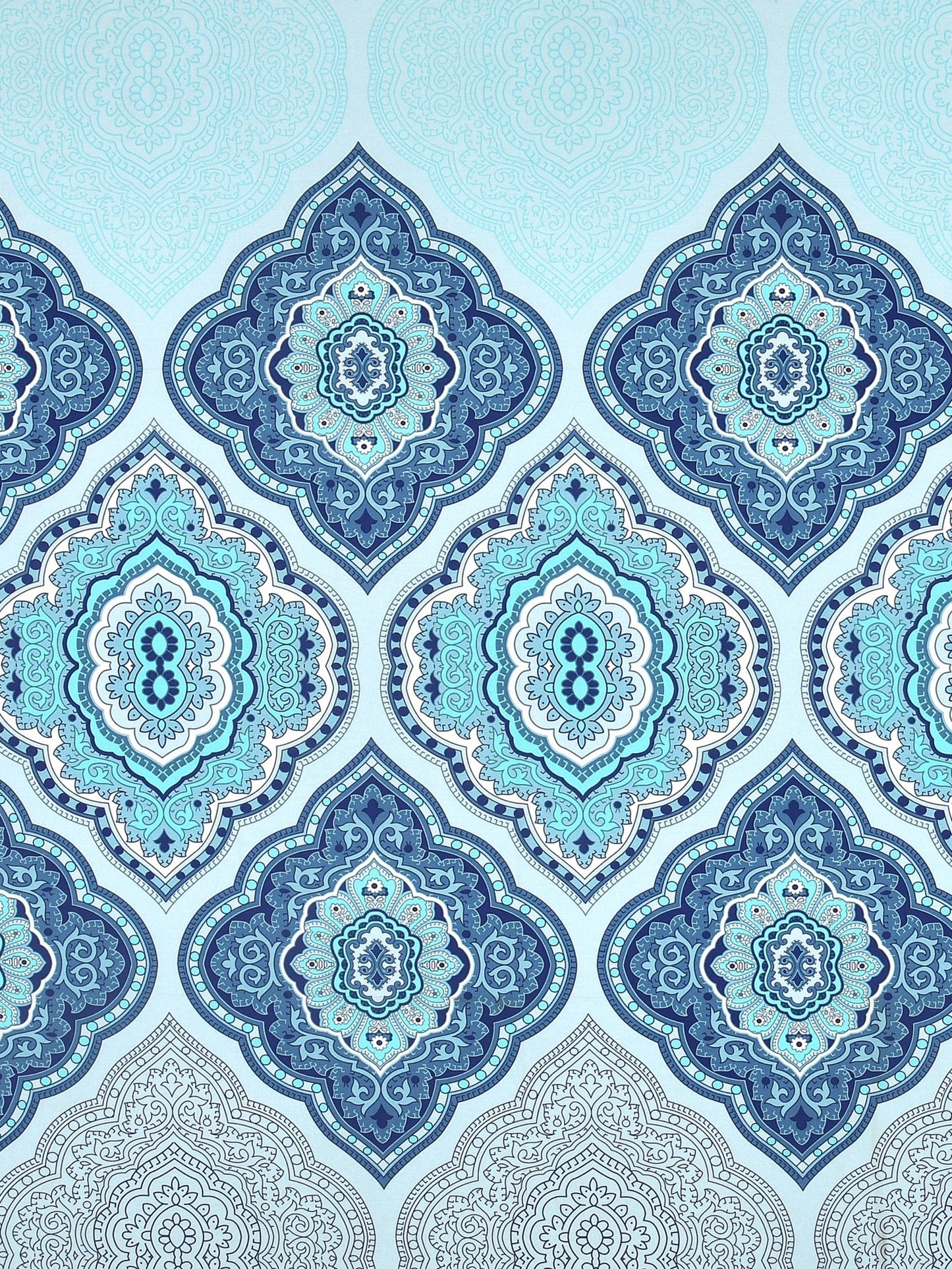 Dreamscape 100% Cotton Ethnic Bedsheet Set | 140 TC | Blue