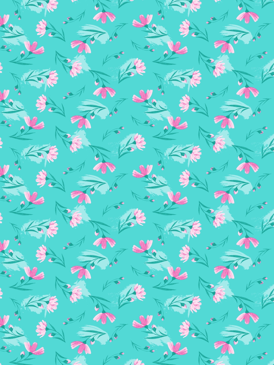 Dreamscape 100% Cotton Floral Bedsheet Set | 140 TC | Sea Green
