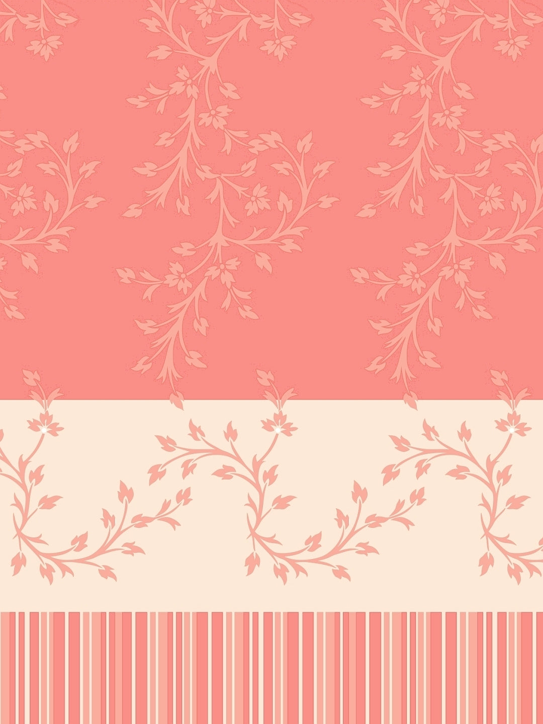Dreamscape 100% Cotton Floral Bedsheet Set with Pillow Covers | 140TC | Peach | 140 TC |