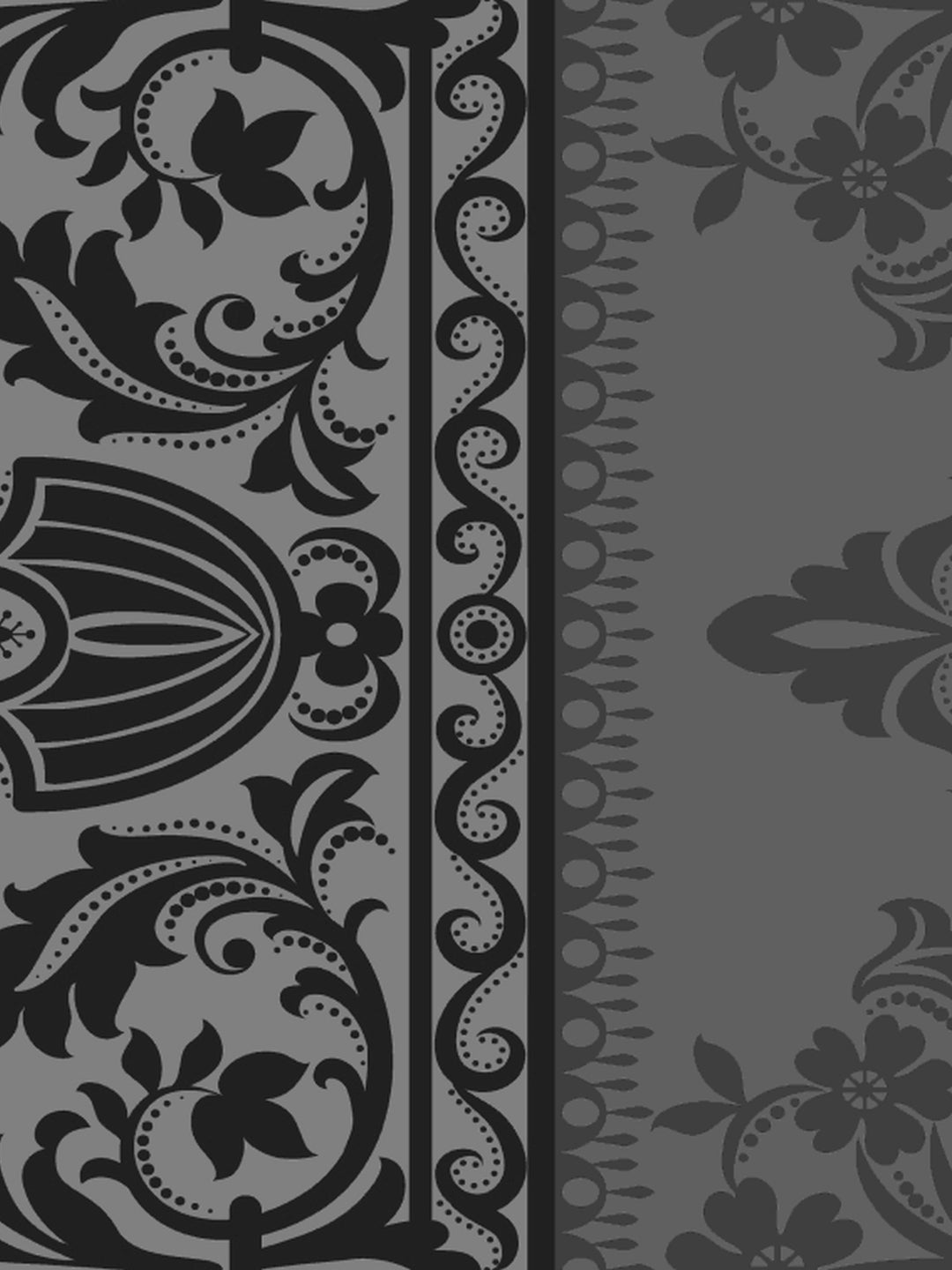 Dreamscape 100% Cotton Abstract Bedsheet Set | 140 TC | Grey