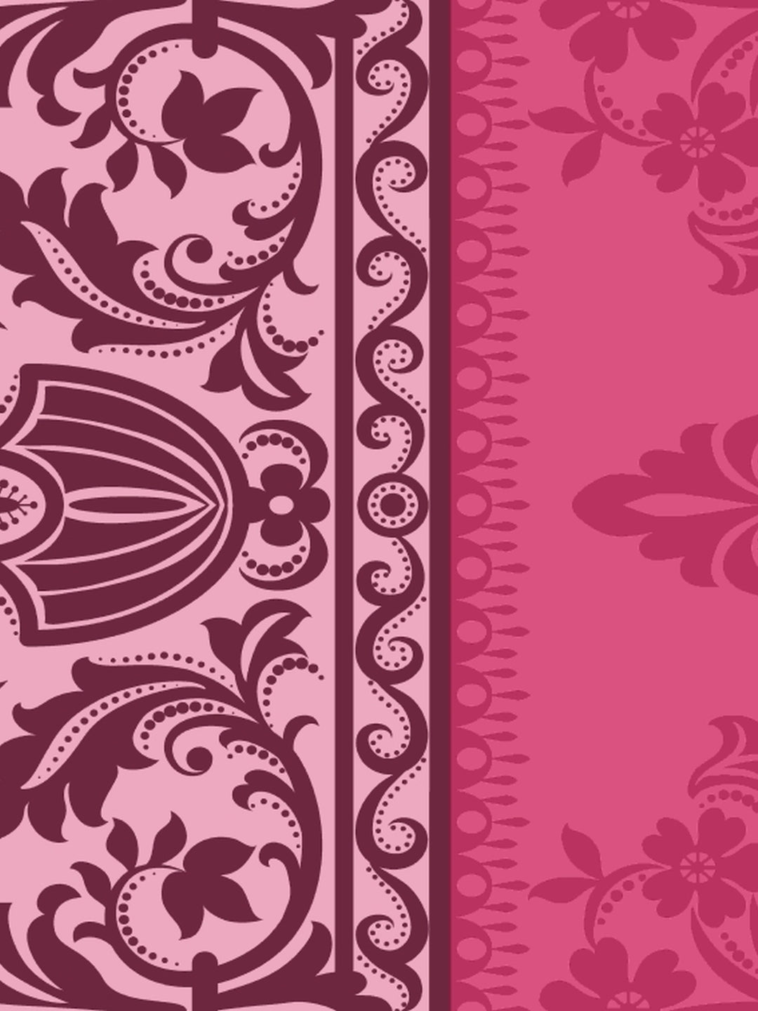 Dreamscape 100% Cotton Abstract Bedsheet Set | 140 TC | Pink