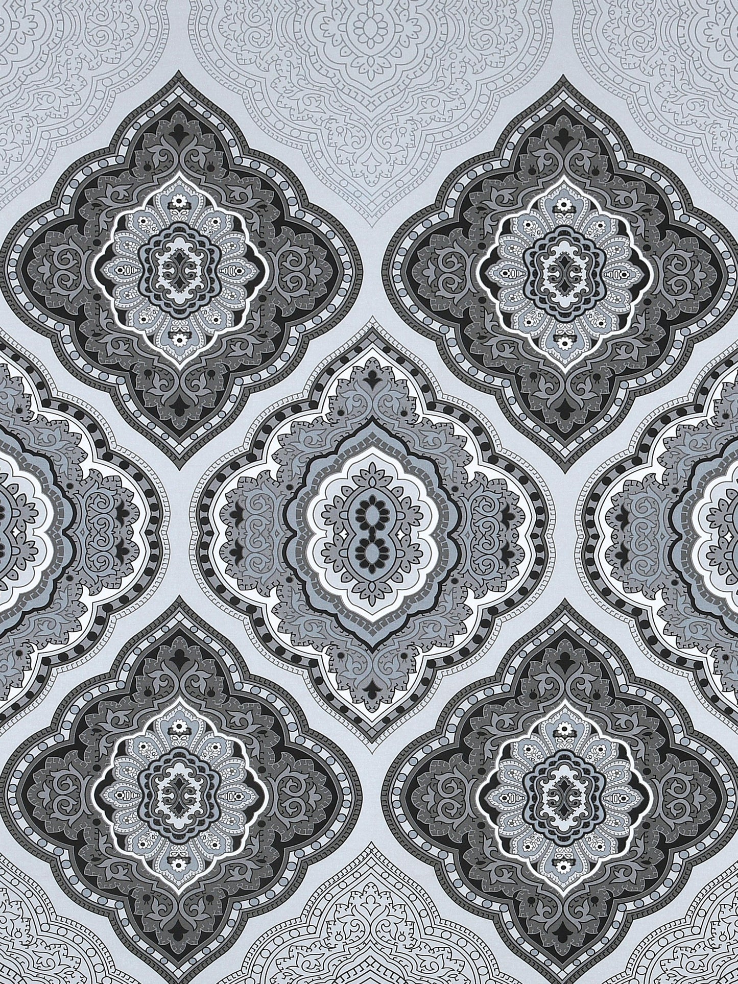Dreamscape 100% Cotton Ethnic Bedsheet Set | 140 TC | Grey