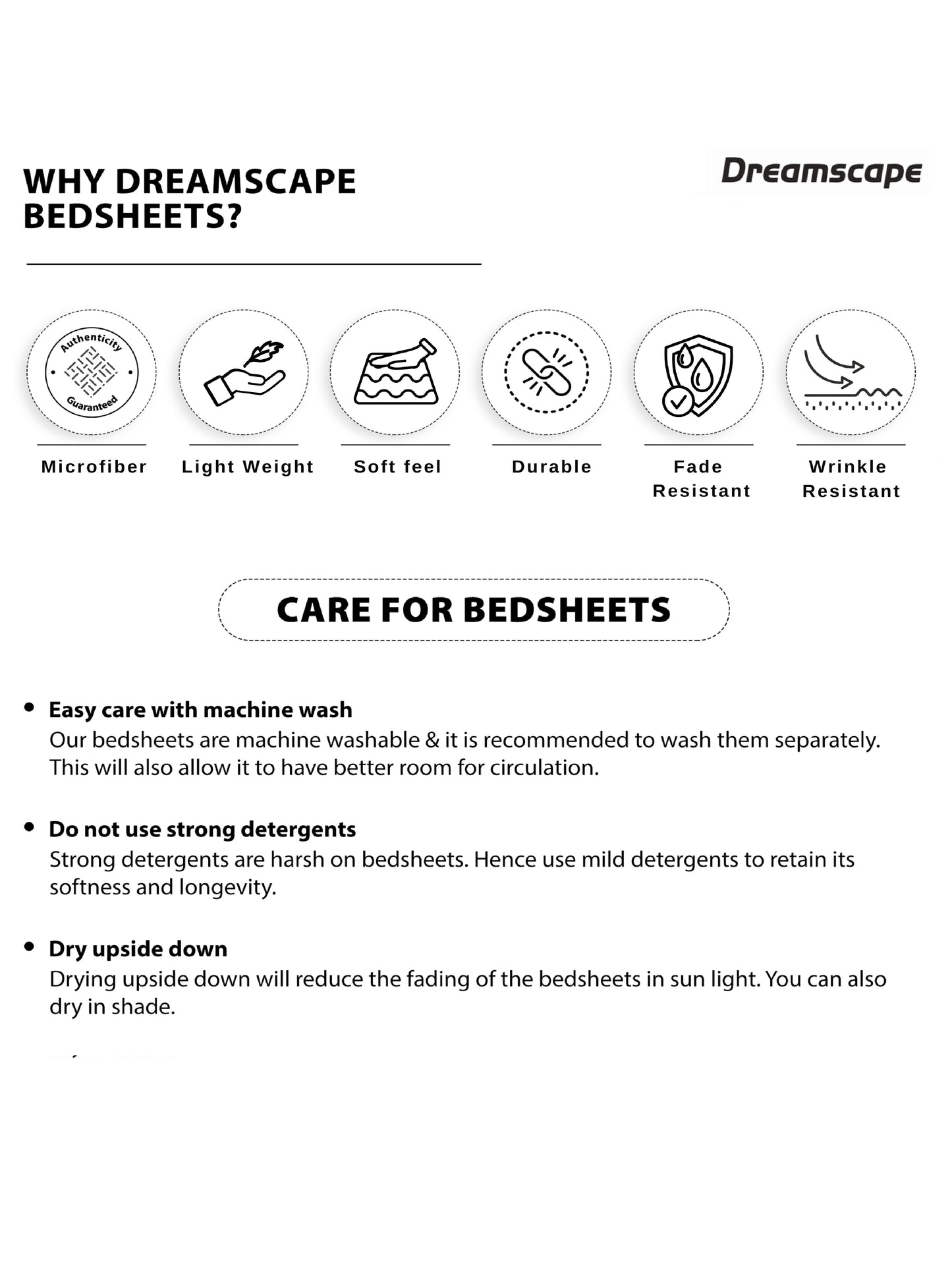 Dreamscape Wrinkle Free Floral Bedsheet Set | 120 GSM | Dark Brown