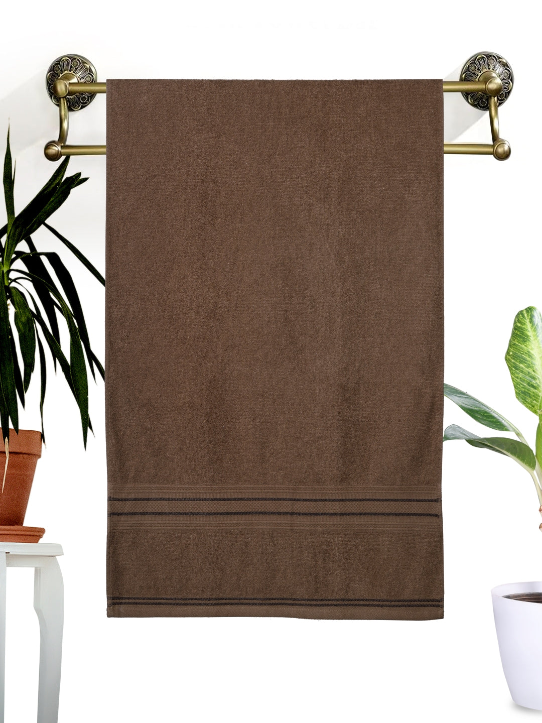 Dreamscape 100% Cotton 520 GSM Bath Towel | Brown