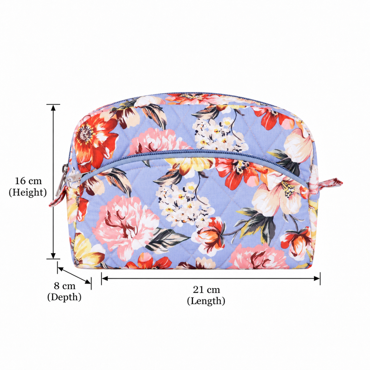 Home Ecstasy Floral Multipurpose Pouch – Medium Makeup & Travel Organizer