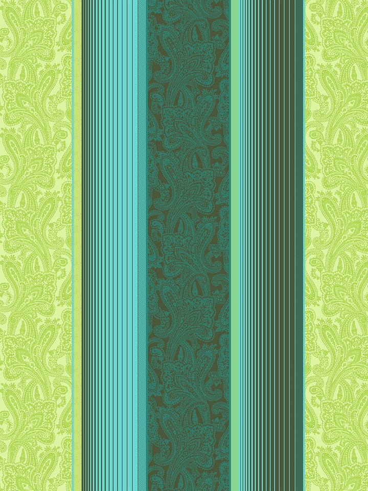 Home Ecstasy 100% Cotton Stripe Bedsheet Set | 140 TC | Lime Green