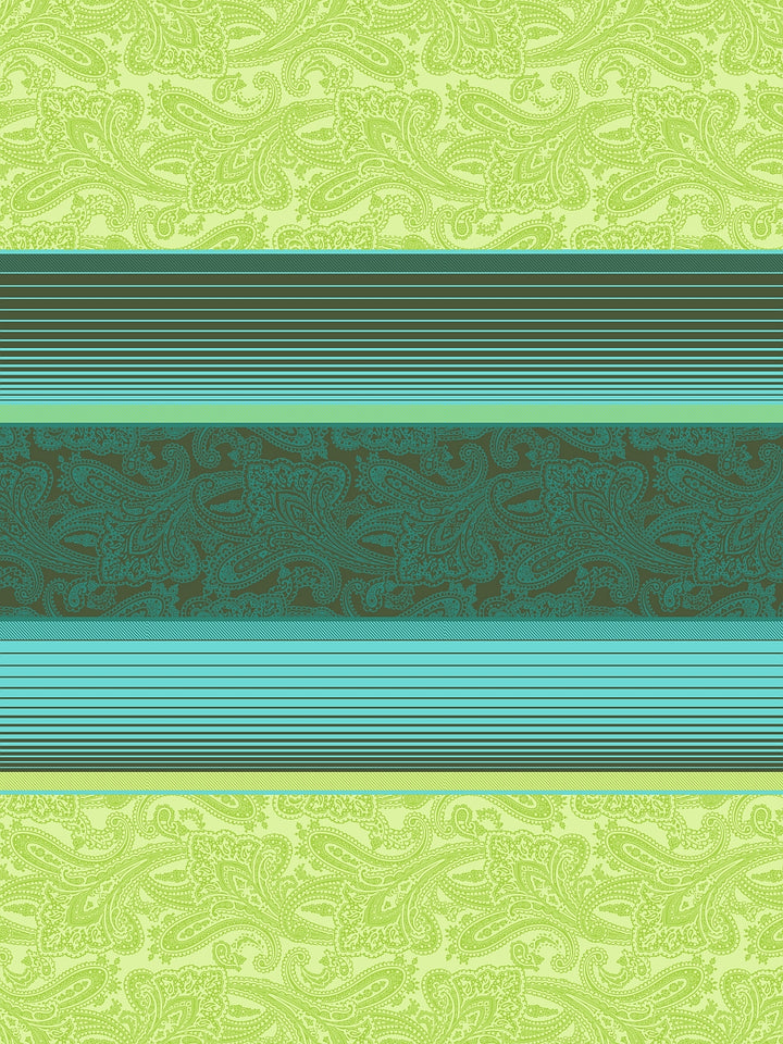 Home Ecstasy 100% Cotton Stripe Bedsheet Set | 140 TC | Lime Green