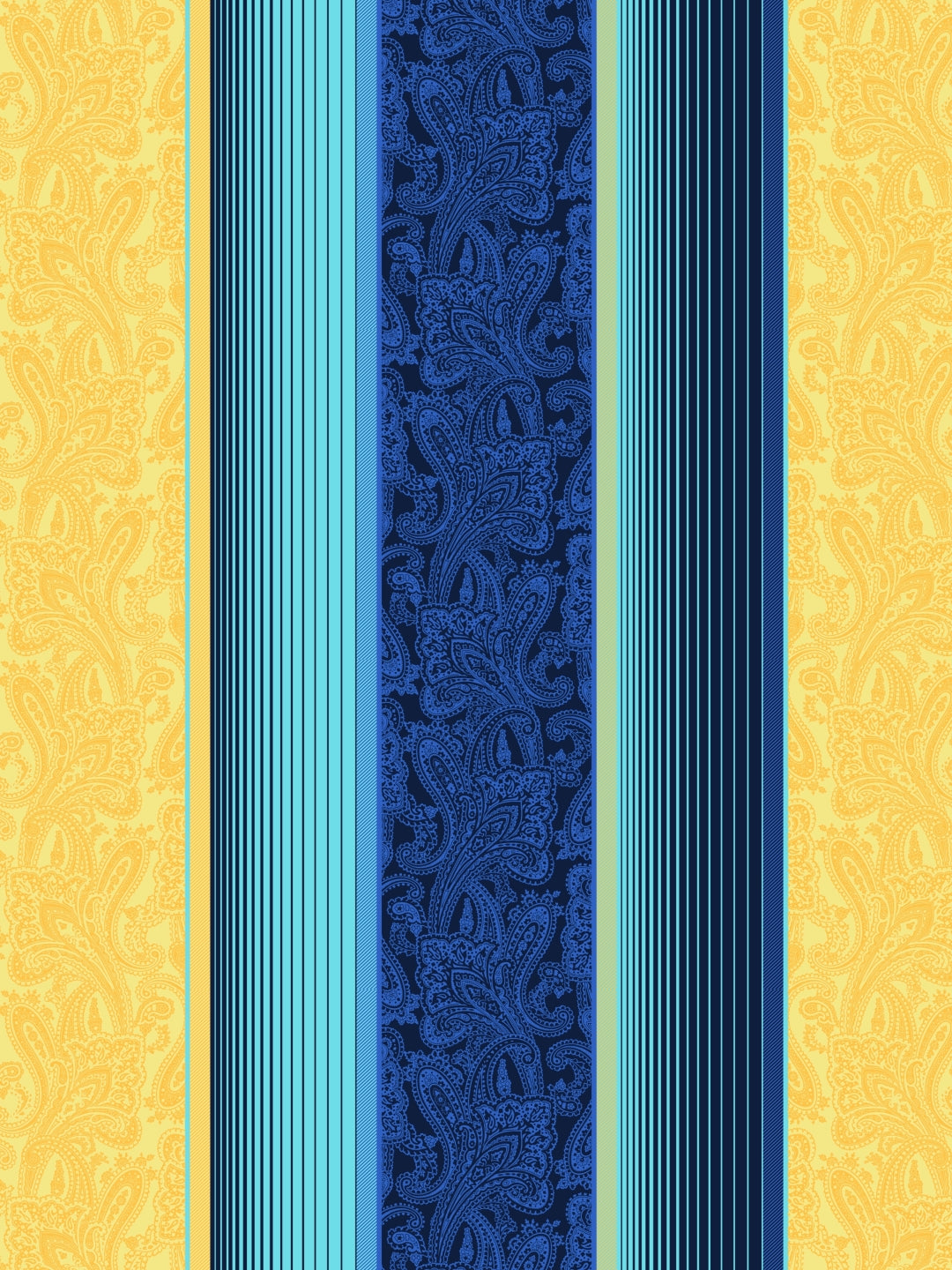 Home Ecstasy Wrinkle-Free Stripe Bedsheet Set | 100 GSM | Blue