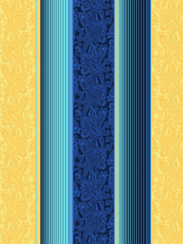 Home Ecstasy 100% Cotton Stripe Bedsheet Set | 140 TC | Blue