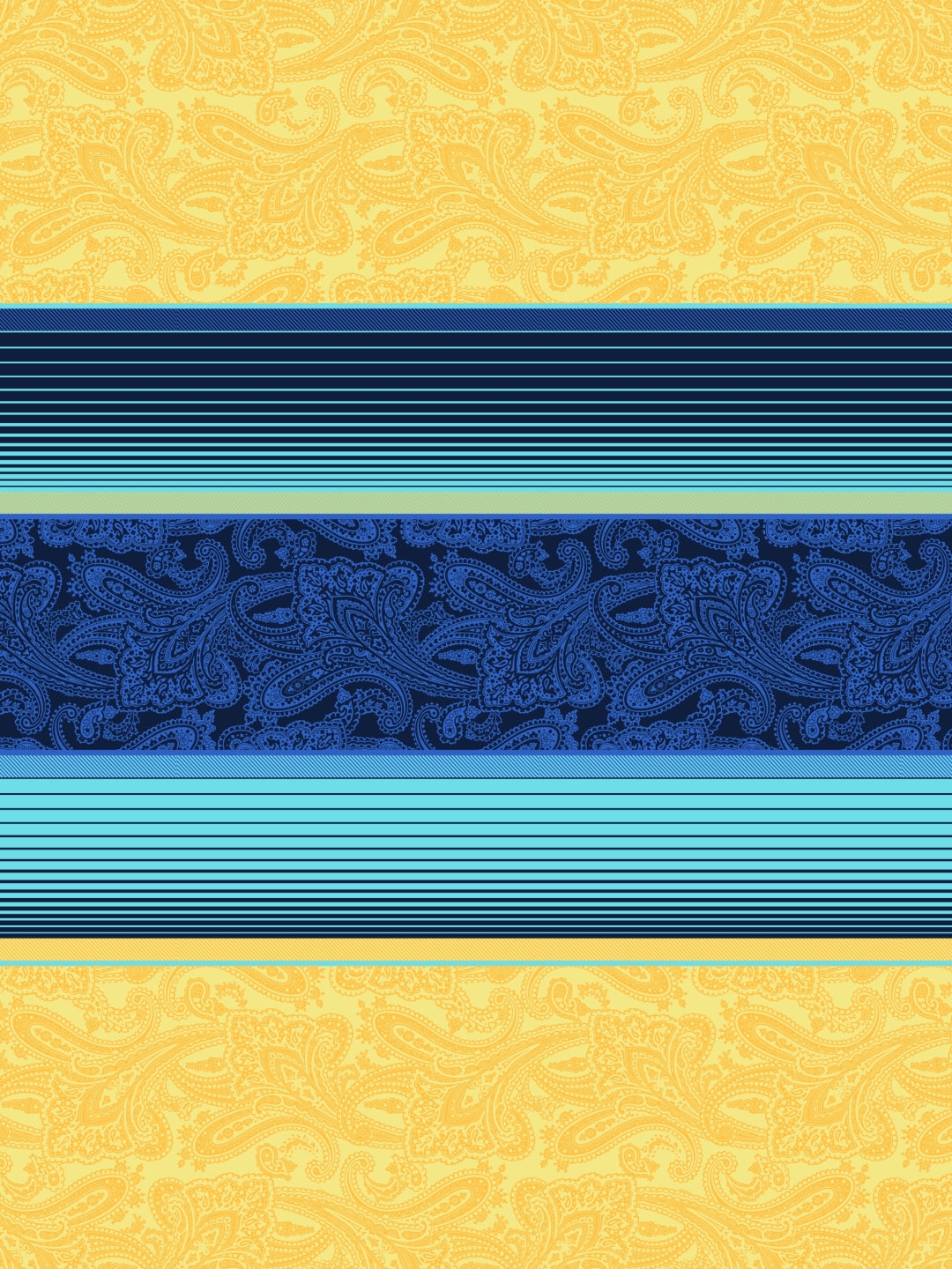 Home Ecstasy Wrinkle-Free Stripe Bedsheet Set | 100 GSM | Blue