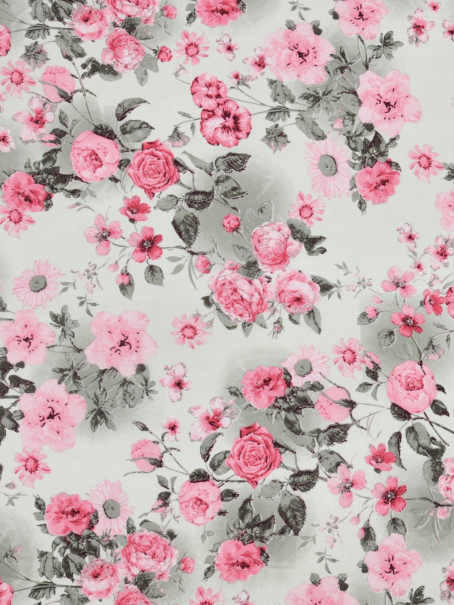 Dreamscape Wrinkle Free Floral Bedsheet Set | 120 GSM | Pink