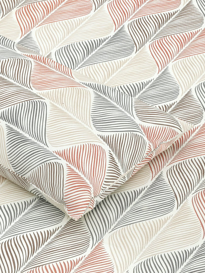 Home Ecstasy Wrinkle Free Abstract Bedsheet Set | 140 GSM | Multi