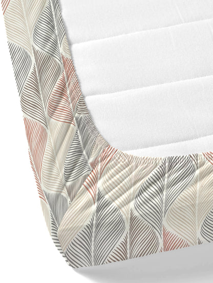 Home Ecstasy Wrinkle Free Abstract Bedsheet Set | 140 GSM | Multi