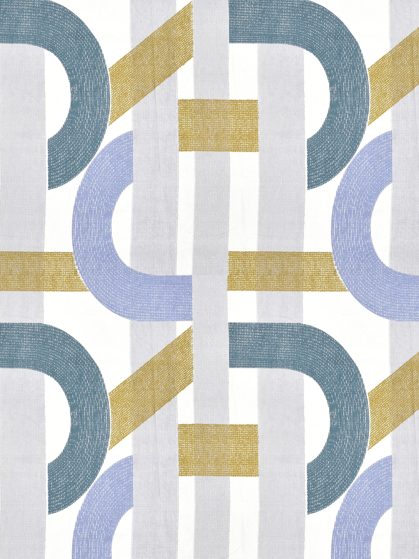 Home Ecstasy Wrinkle Free GEometric Bedsheet Set | 140 | Blue