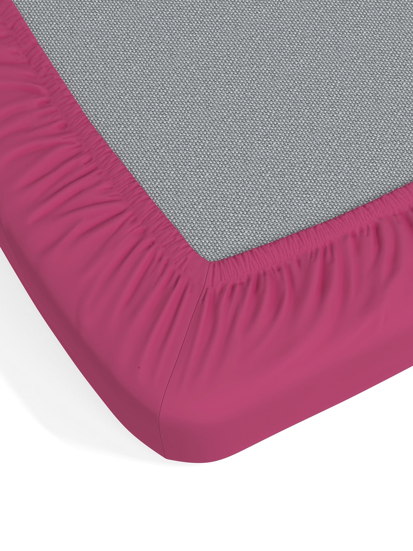 Home Ecstasy 100% Cotton Solid Bedsheet Set | 180 TC | Dark Pink