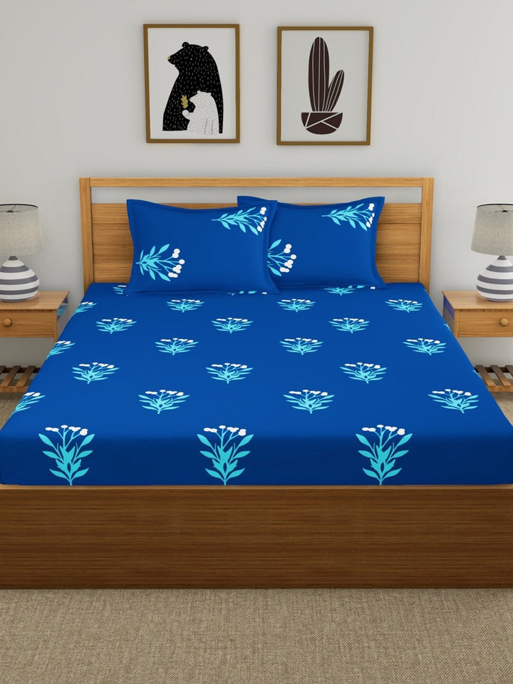 Home Ecstasy 100% Cotton Floral Bedsheet Set