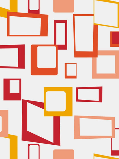 Home Esctasy 100% Cotton Geometric Bedsheet Set | 140 TC | Orange