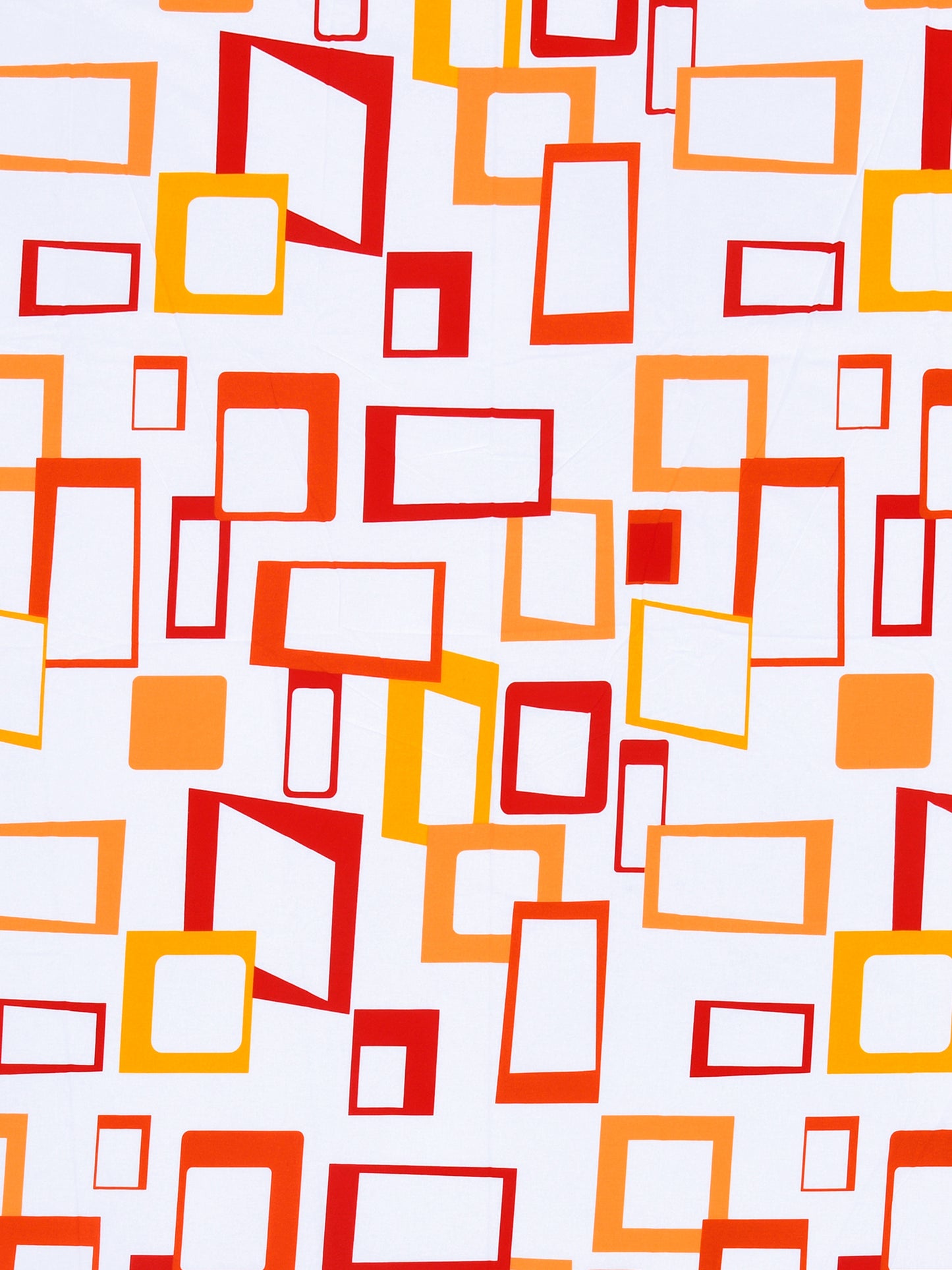 Home Esctasy 100% Cotton Geometric Bedsheet Set | 140 TC | Orange