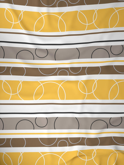 Home Ecstasy 100% Cotton Geometric Bedsheet Set | 140 TC | Yellow