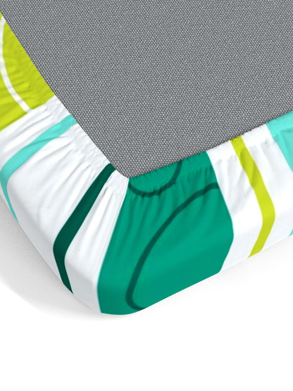 Home Ecstasy 100% Cotton Geometric Bedsheet Set | 140 TC | Lime Green