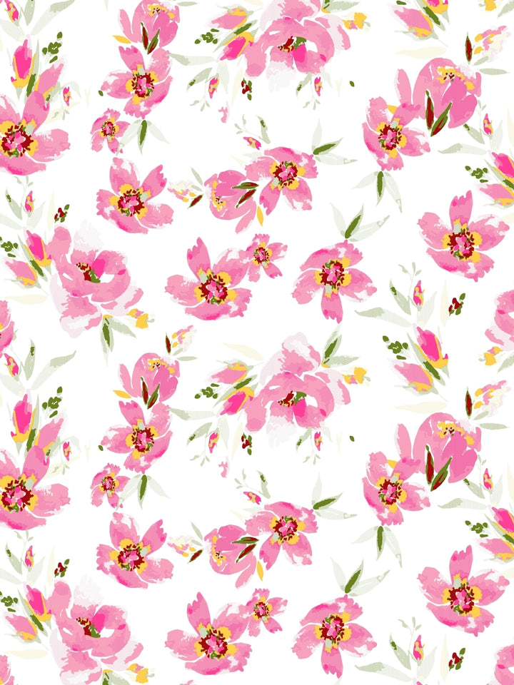 Home Ecstasy 100% Cotton Floral Bedsheet Set | 140 TC | Light Pink
