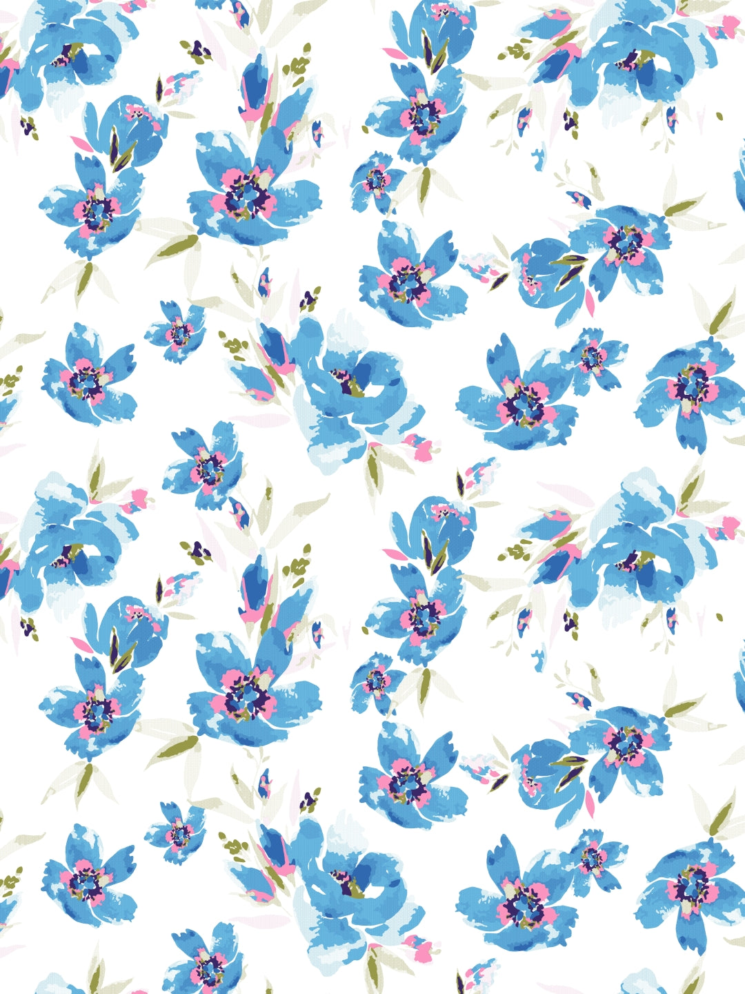 Home Ecstasy 100% Cotton Floral Bedsheet Set | 140 TC | Blue