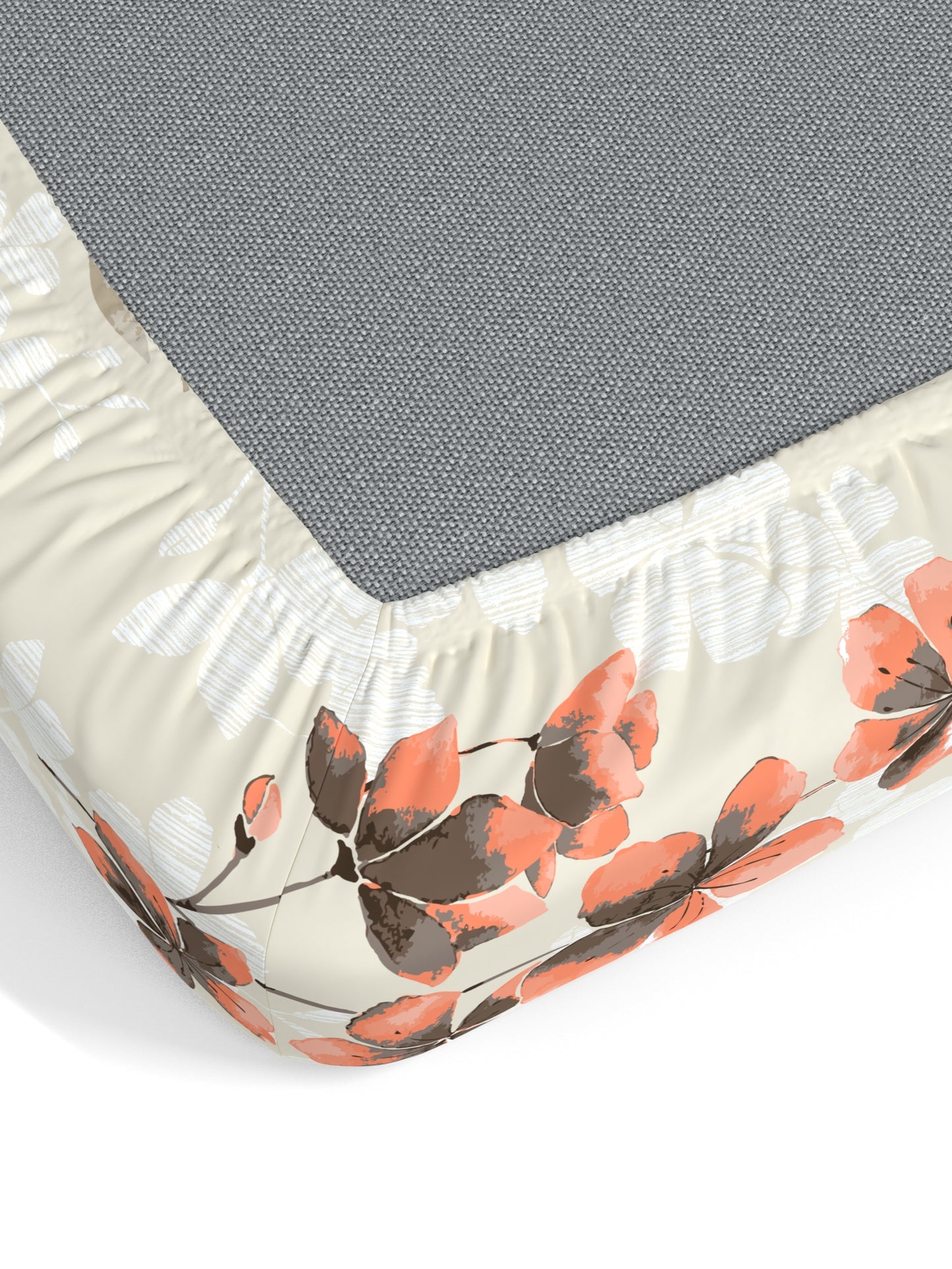 Home Ecstasy 100% Cotton Floral Bedsheet Set | 140 TC | Mustard