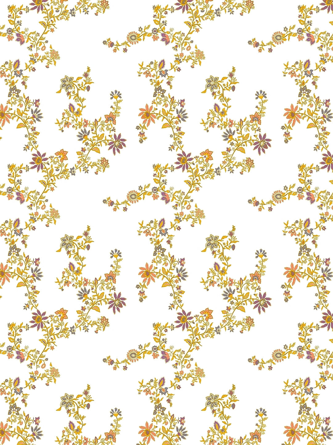 Home Ecstasy 100% Cotton Floral Bedsheet Set | 140 TC | Yellow