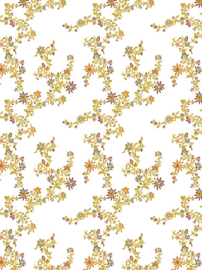 Home Ecstasy 100% Cotton Floral Bedsheet Set | 140 TC | Yellow