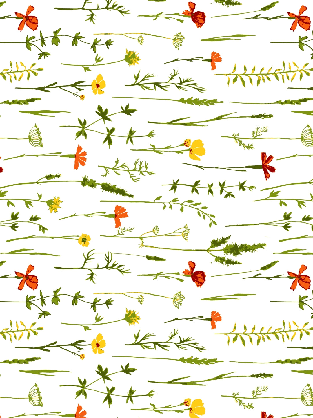 Home Ecstasy 100% Cotton Floral Bedsheet Set | 140 TC | Yellow and Orange