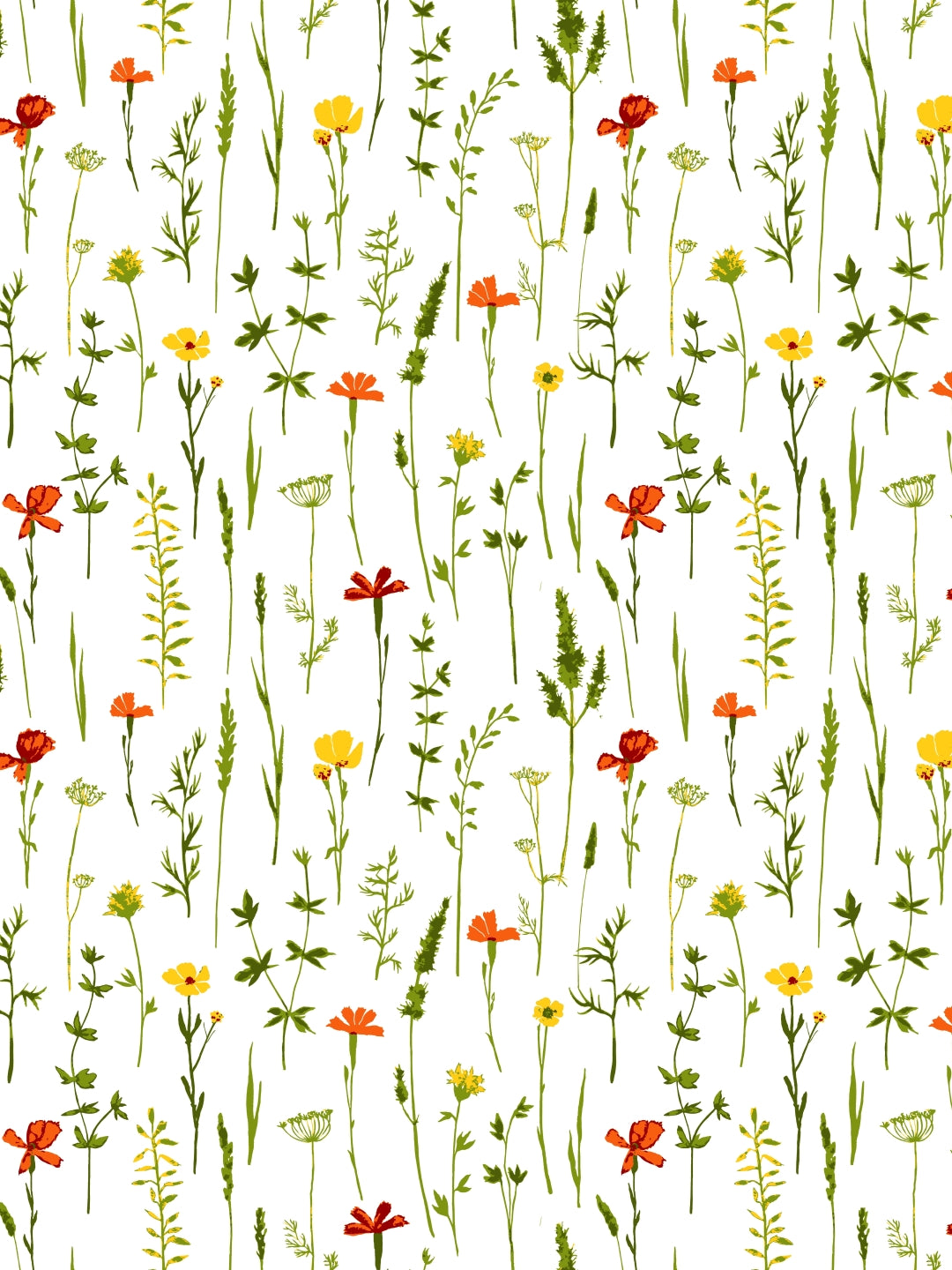 Home Ecstasy 100% Cotton Floral Bedsheet Set | 140 TC | Yellow and Orange