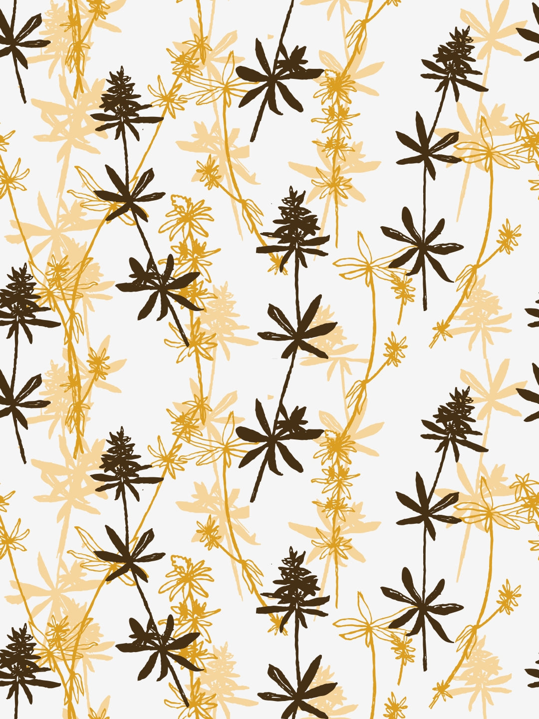 Home Ecstasy 100% Cotton Floral Bedsheet Set | 140 TC | Mustard