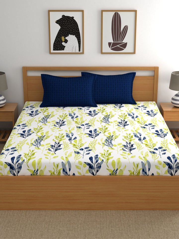 Home Ecstasy 100% Cotton Floral Bedsheet Set