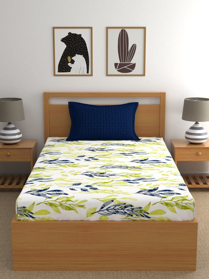 Home Ecstasy 100% Cotton Floral Bedsheet Set