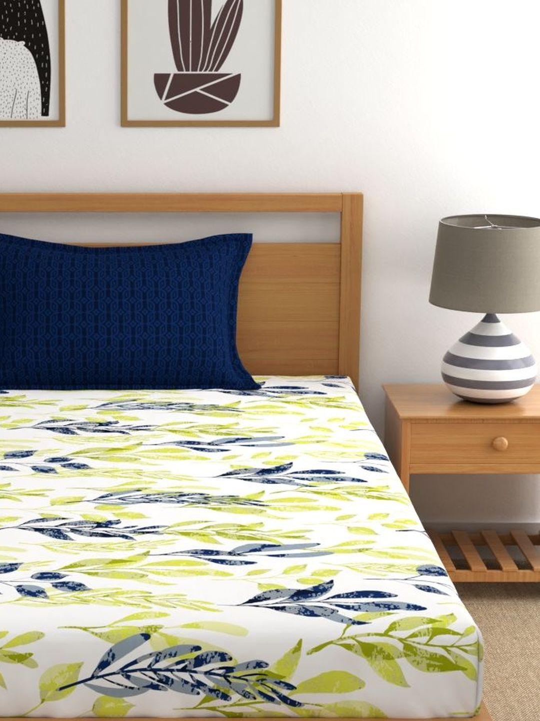 Home Ecstasy 100% Cotton Floral Bedsheet Set