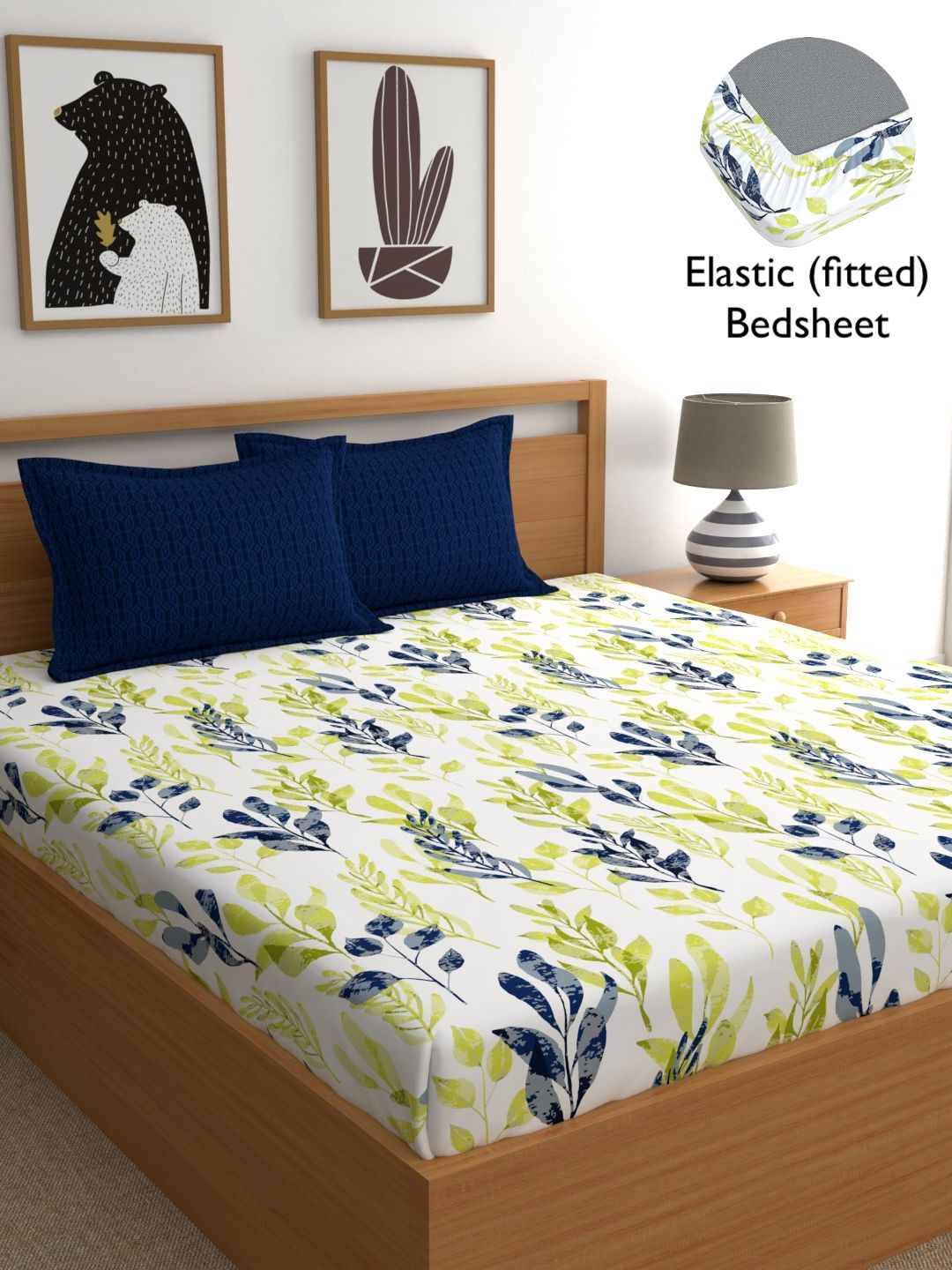 Home Ecstasy 100% Cotton Floral Bedsheet Set