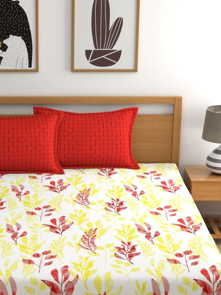 Home Ecstasy 100% Cotton Floral Bedsheet Set