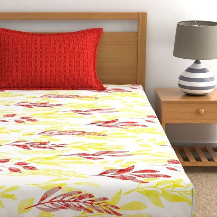 Home Ecstasy 100% Cotton Floral Bedsheet Set