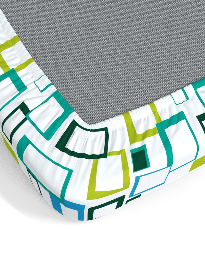 Home Esctasy 100% Cotton Geometric Bedsheet Set