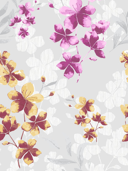 Home Ecstasy 100% Cotton Floral Bedsheet Set | 140 TC | Light Pink