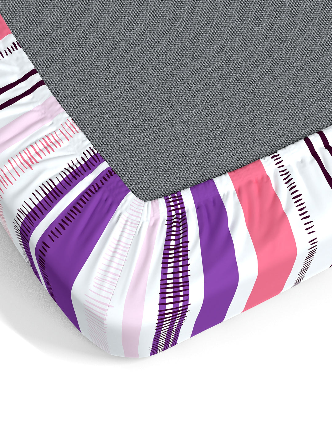Home Ecstasy 100% Cotton Stripe Bedsheet Set