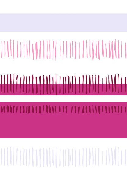 Home Ecstasy 100% Cotton Stripe Bedsheet Set | 140 TC | Pink